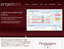 Tablet Screenshot of fr.projectpro.eu